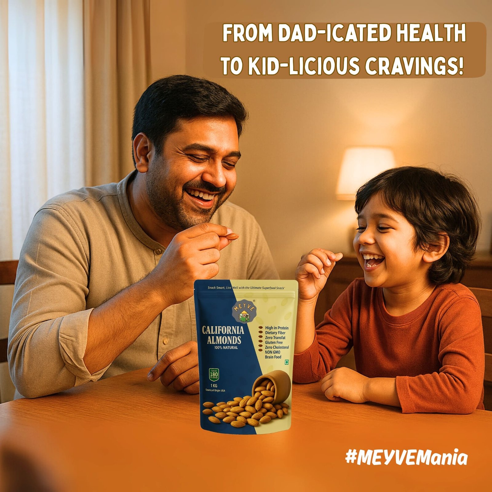 California Almonds | Healthy Protein Snack | Rich in Fiber, Vitamin E, Magnesium & Antioxidants | Perfect for Snacking, Smoothies & Baking | 1KG - Image 7