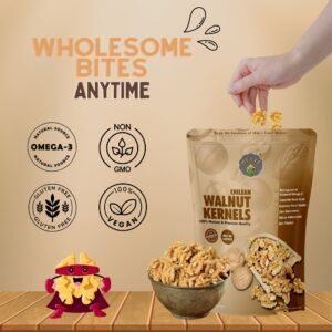 Chilean Walnuts | Raw, Fresh & Handpicked | Rich in Omega-3, Protein, Vitamins & Minerals | Healthy Snack for Heart, Brain, Skin & Immunity | 800g (Pack of 2, 400g Each) - Image 4