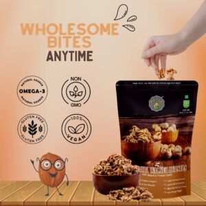 Kashmiri Walnuts | Raw, Handpicked & Naturally Dried | Rich in Omega-3, Protein, Fiber, Vitamins & Minerals | Healthy Snack for Heart, Brain, Skin & Immunity | 200g - Image 4