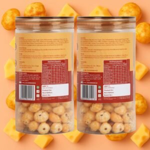 Cheese Makhana | No Palm Oil | No Trans Fat | Roasted, Not Fried | Gluten Free | Guilt-Free Snack | 140g (Pack of 2, 70g Each) - Image 2