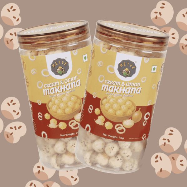 Cream & Onion Makhana (Pack of 2)