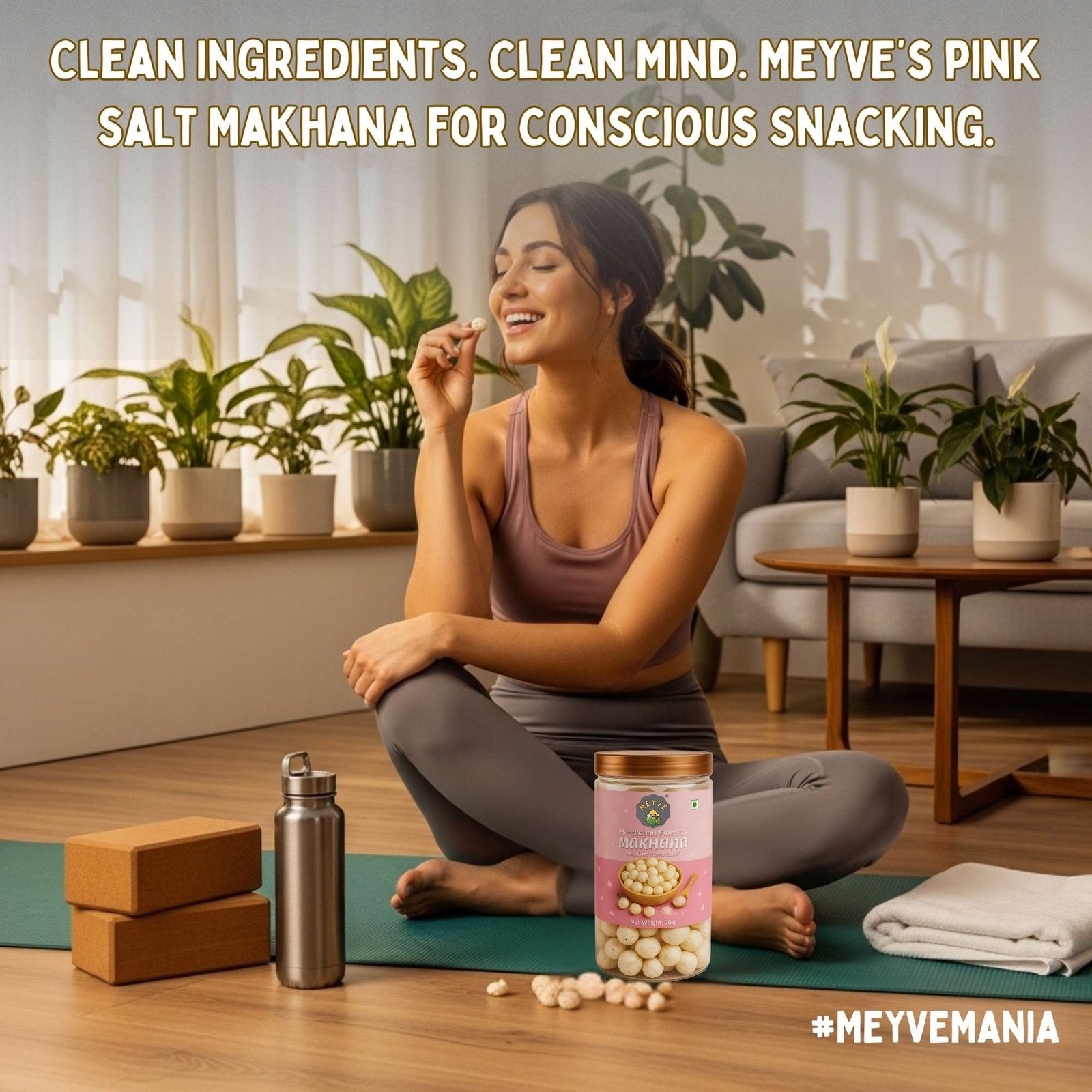 Himalayan Pink Salt Makhana | No Palm Oil | No Cholesterol | No Trans Fat | Roasted, Not Fried | Gluten Free | Guilt-Free Snack | 140 Grams (Pack of 2, 70 Grams Each) - Image 7