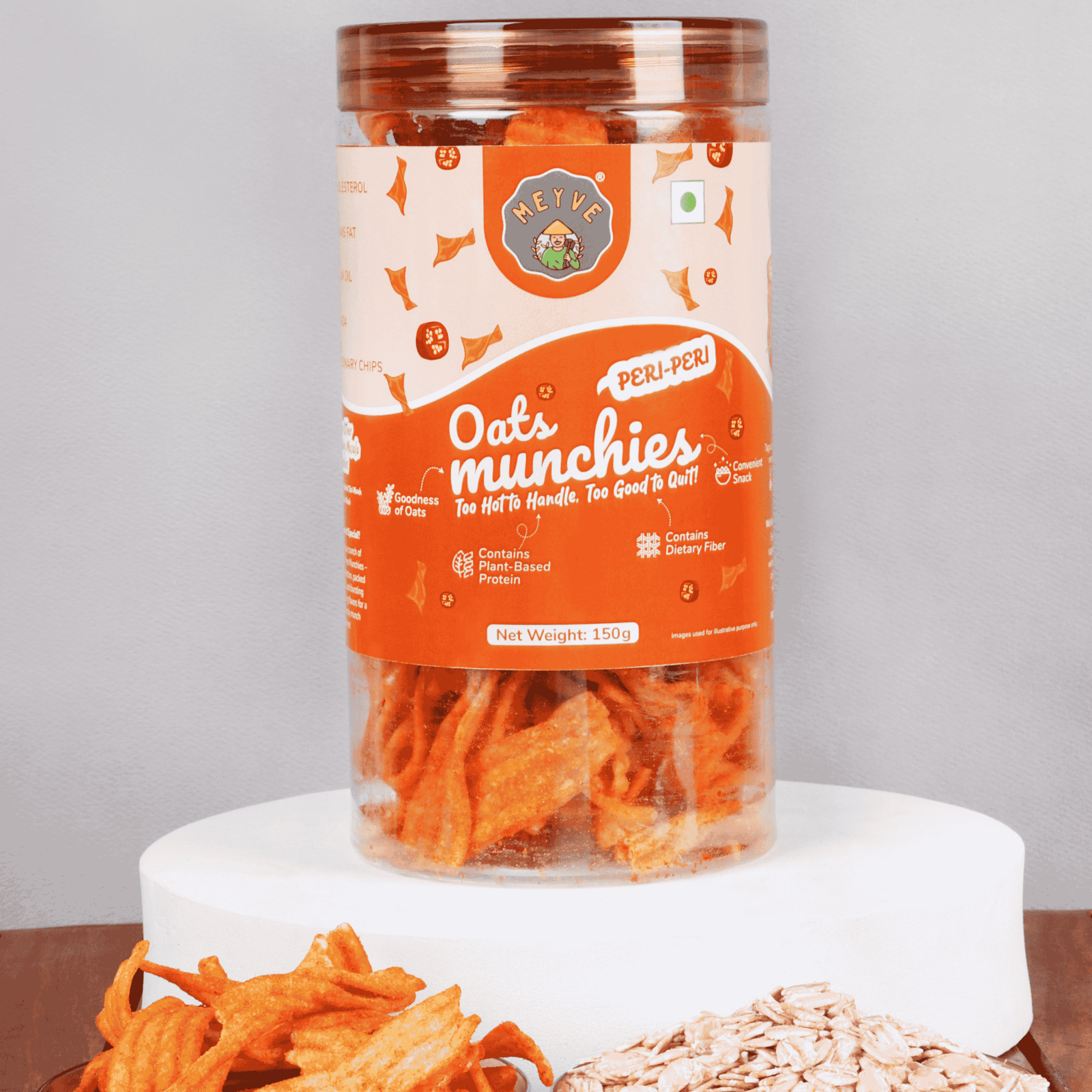 Oats Munchies | Wholesome Grain Snack | No Palm Oil | No Trans Fat | Baked, Not Fried | Guilt-Free Munch | Vegan & Cholesterol Free | 300g (Pack of 2, 150g Each) - Image 4