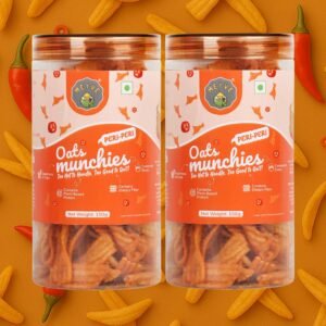 Oats Munchies | No Palm Oil | No Trans Fat | Baked, Not Fried | Guilt-Free Snack | Vegan & Cholesterol Free | 300g (Pack of 2, 150g Each)