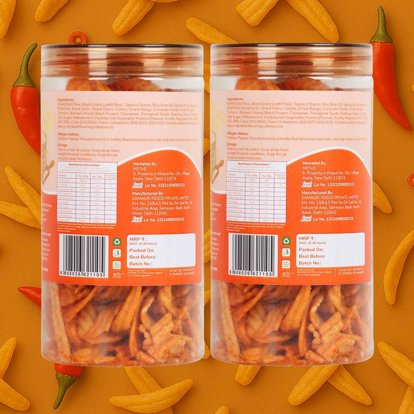 Oats Munchies | Wholesome Grain Snack | No Palm Oil | No Trans Fat | Baked, Not Fried | Guilt-Free Munch | Vegan & Cholesterol Free | 300g (Pack of 2, 150g Each) - Image 2