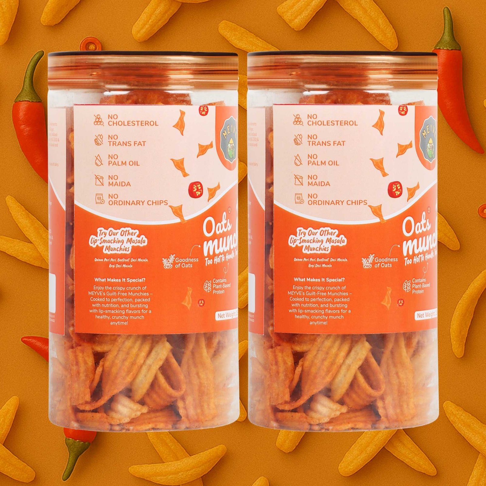 Oats Munchies | Wholesome Grain Snack | No Palm Oil | No Trans Fat | Baked, Not Fried | Guilt-Free Munch | Vegan & Cholesterol Free | 300g (Pack of 2, 150g Each) - Image 3