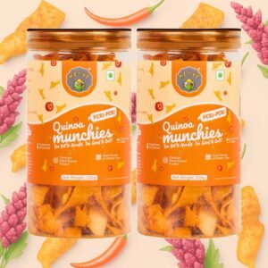 Quinoa Munchies | Ancient Grain Snack | No Palm Oil | No Trans Fat | Baked, Not Fried | Guilt-Free Munch | Vegan & Cholesterol Free | 300g (Pack of 2, 150g Each)