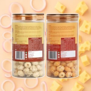 Cream Onion & Cheese Makhana Combo | No Palm Oil | Rich in Protein | High in Dietary Fiber | Gluten Free | Healthy Snack | 140g (Pack of 2, 70g Each) - Image 2