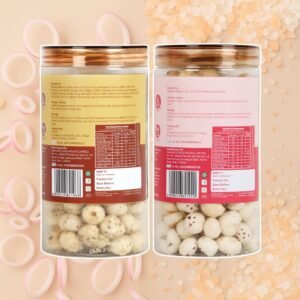 Cream Onion & Pink Salt Makhana Combo | No Palm Oil | Rich in Protein | High in Dietary Fiber | Gluten Free | Healthy Snack | 140g (Pack of 2, 70g Each) - Image 2