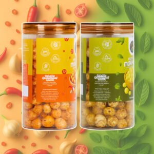 Peri Peri & Pudina Makhana Combo | No Palm Oil | Rich in Protein | High in Dietary Fiber | Gluten Free | Healthy Snack | 140g (Pack of 2, 70g Each) - Image 3