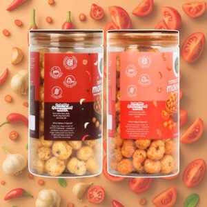 Tandoori & Tangy Tomato Makhana Combo | No Palm Oil | Rich in Protein | High in Dietary Fiber | Gluten Free | Healthy Snack | 140g (Pack of 2, 70g Each) - Image 3