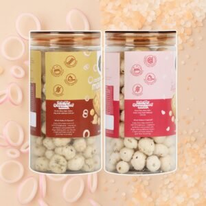 Cream Onion & Pink Salt Makhana Combo | No Palm Oil | Rich in Protein | High in Dietary Fiber | Gluten Free | Healthy Snack | 140g (Pack of 2, 70g Each) - Image 3